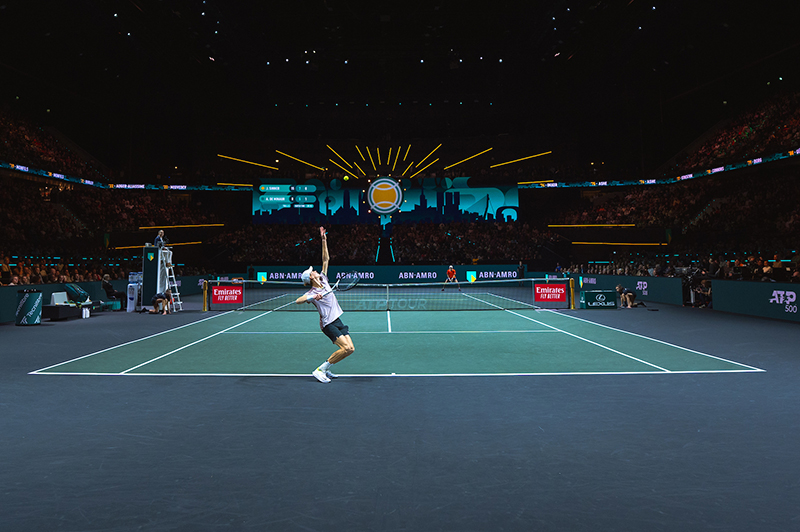ABN AMRO OPEN 2024, ROTTERDAM,Sunday the 18th of February. Center Court. Final. Jannik Sinner (ITA) vs Alex de Minaur (AUS).© Alyssa van Heyst | @abnamroopen